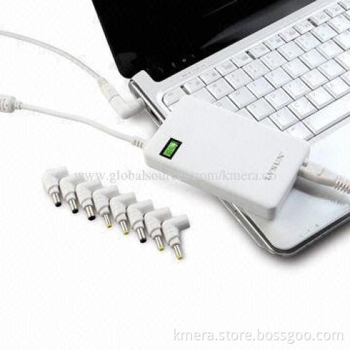 Ultra-slim Universal Notebook Power Adapters with LCD Display, 2.4A Maximum USB Output, Charging Pad